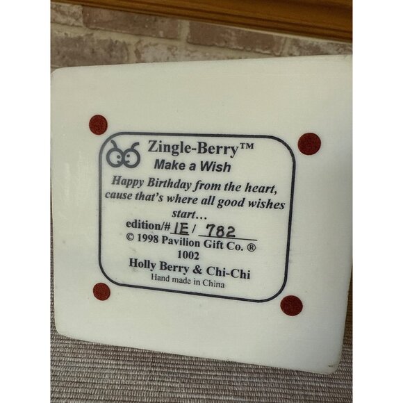 Zingle Berry Pavilion Gift Co. "Make A Wish" Happy Birthday Figurine Box Limited - Picture 12 of 16